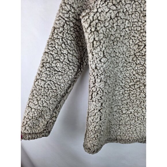 Gerry Womens Sweatshirt Size Small Brown Sherpa 1/4 Zip Long Sleeve Pullover - Picture 5 of 12